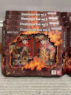 Bandai Namco One Piece Card Game Illustration Box vol. 5 Sealed LOT OF 8 - Image 2