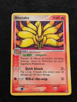 Ninetales 19/108 Pokemon Rare Power Keepers Card - Image 1