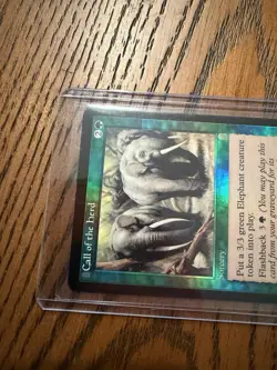 Magic The Gathering FOIL CALL OF THE HERD, ODYSSEY, NEAR MINT MTG - Image 3