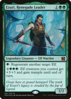 MTG - Ezuri, Renegade Leader (Foil) - Duel Decks: Elves vs. Inventors - X1 - LP - Image 1