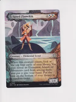 MAGIC THE GATHERING MTG LORWYN ECLIPSED ECLIPSED FLAMEKIN SHOWCASE - Image 1