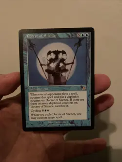 Decree of Silence Scourge Blue Rare MAGIC THE GATHERING MTG - Image 1