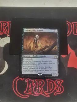 Magic The Gathering Duskmourn "Unstoppable Slasher" 294 FOIL RARE NM - Image 1