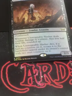 Magic The Gathering Duskmourn "Unstoppable Slasher" 294 FOIL RARE NM - Image 2