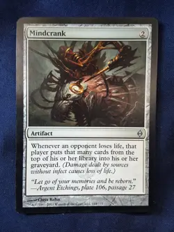 Mindcrank - Magic the Gathering New Phyrexia Lightly Played - Image 1