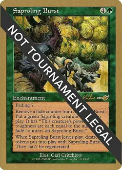 Magic The Gathering MTG SAPROLING BURST WCD 2000: Janosch Kuhn NM Near Mint - Image 1