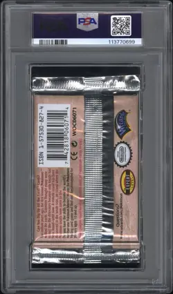 PSA 10 GEM MT 1999 POKEMON FOSSIL UNLIMITED AERODACTYL ART SEALED BOOSTER PACK - Image 2