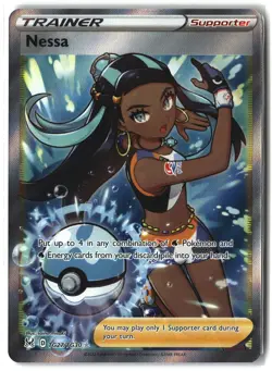 Nessa ⭐ TG27/TG30 Holo Rare Ultra Lost Origin Trainer Gallery 2022 Pokemon NM - Image 1