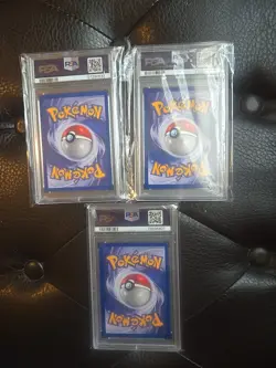 Pokemon Moltres Articuno Zapdos #21,22,23 Black Star Promo Set PSA 9 AOKI ERROR - Image 2