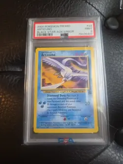 Pokemon Moltres Articuno Zapdos #21,22,23 Black Star Promo Set PSA 9 AOKI ERROR - Image 5