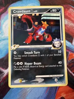 Crawdaunt G 23/147 -[Lp]- Non Holo Rare - Platinum Supreme Victors Pokemon TCG - Image 1