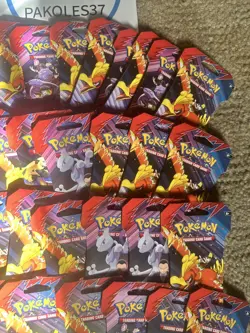 Pokemon TCG Destined Rivals Sleeved Booster Packs Lot Of 33 Factory Sealed New - Image 2