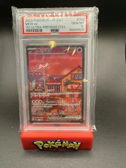 2023 POKEMON SVP EN-SV BLACK STAR PROMO 151 ULTRA-PREM COLL #053 MEW EX PSA 10 - Image 1