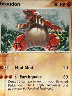Groudon 102/101 Pokemon 2004 EX Hidden Legends-Secret Rare Holo -NM with Swirl - Image 2