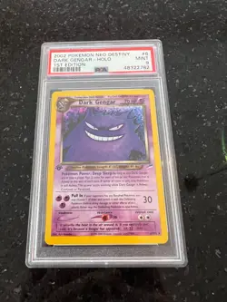 2002 Pokemon Dark Gengar Neo Destiny 1st Edition Holo Rare #6 PSA 9 MINT WOTC - Image 1