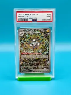 PSA 9 - 2024 POKEMON, SVP EN, MAGNETON, SURGING SPARKS ETB - Image 1