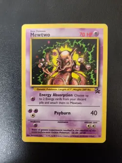 Pokemon TCG Mewtwo 14/53 WoTC Promo Regular HP - Image 1