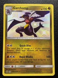 Garchomp SV40/SV94 Shiny Holo Rare Pokemon TCG Hidden Fates: Shiny Vault NM - Image 1