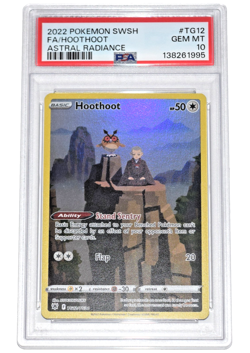 Pokemon Astral Radiance ~ HOOTHOOT ~ PSA 10 ~ Full Art Trainer Gallery TG12/TG30 - Image 1