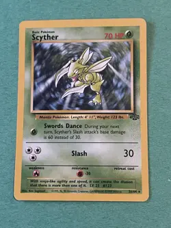 Pokemon TCG Scyther Jungle Set Non-holo Rare #26/64 - Image 2