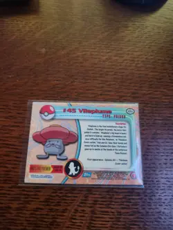 Vileplume #45 Pokemon Topps 1999 TV Animation Series 1 Foil (Small Crease) - Image 5
