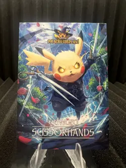 Edward Scissorhands (Pikachu) #5 - Window Holo Electric Pikachu Cosplay Pokemon - Image 1