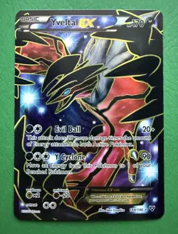 Pokemon TCG Yveltal EX Full Art XY Base Set 144/146 - Image 1