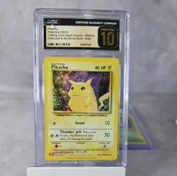 2023 POKEMON CLC-CLASSIC CHARIZARD & HO-OH EX DECK #008 PIKACHU PSA 10 - Image 1