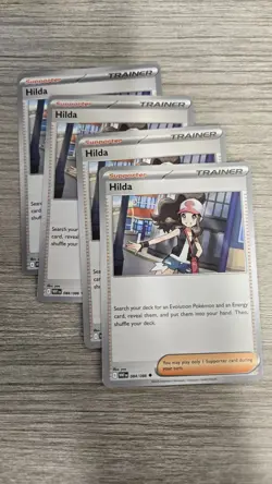 4x Hilda 084/086 Trainer Playset Pokemon Tcg White Flare English - Image 1