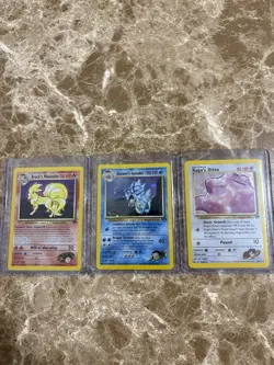 Gym Challenge Holo Rare Gyarados, Ninetails, Ditto Lot Of 3 Pokemon TCG MP-LP - Image 1