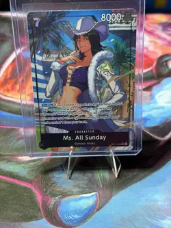 One Piece CCG: The Azure Sea’s Seven - Ms. All Sunday Alt Art OP14-084 - English - Image 1