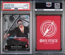PSA 10 Roronoa Zoro OP01-001 Alternate Art (25th Anniversary) - Image 3