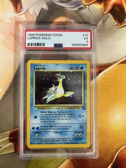 Lapras 10/62 Fossil PSA Graded 5 Pokemon Trading Card Game - Image 1