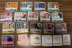 One Piece CCG OP10 And EB02 Character And Event Rare Card Lot Of 71 All NM - Image 1