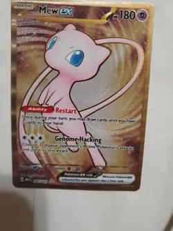 Pokemon Scarlet & Violet 151 Mew ex 205 Metal Card English NM-MT - Image 2