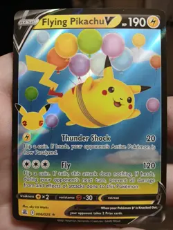 Pokemon Celebrations 25th Anniversary Flying Pikachu v Card 006/025 - Image 1