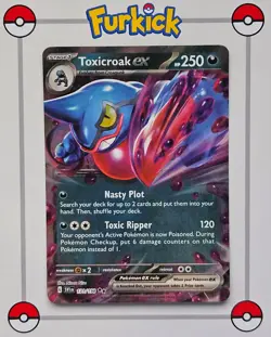 Toxicroak ex 131/198 | Scarlet and Violet Base | SVI | Pokemon Card | NM - Image 1