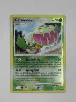 Carnivine 7/17 Cracked Ice Reverse Holo Promo Pop Series 8 Pokemon Card NM/LP - Image 1