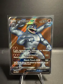 Pokemon Card Machamp GX 135/147 Full Art Sun & Moon Burning Shadows NM - Image 1
