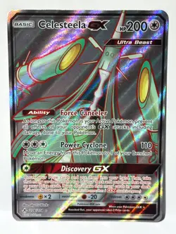 Celesteela GX 208/214 Pokemon Card TCG Unbroken Bonds Full Art Holo LP - Image 1