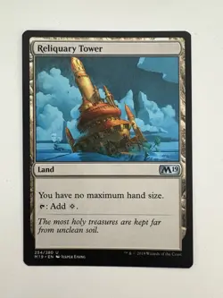 Reliquary Tower MTG Magic the Gathering Card NM Near Mint M19 - Image 1