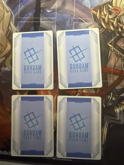 Gundam Card Game ST01 Gundam RX-78-2 ST01-001 Amuro Ray Unit Holo 4 Cards - Image 2