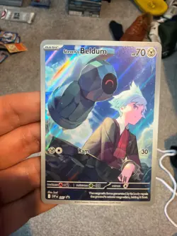Pokemon TCG Steven’s Beldum SVP EN # 207 Special Illustration Art Sir Card NM - Image 1