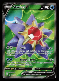 Starmie V 166/189 Ultra Rare Astral Radiance Pokemon Card - Image 1