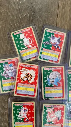 Topsun Pokemon "1995" Green Back 11 card Lot Mewtwo Hunter Raichu - Image 2