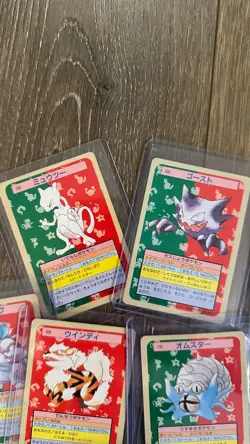 Topsun Pokemon "1995" Green Back 11 card Lot Mewtwo Hunter Raichu - Image 4
