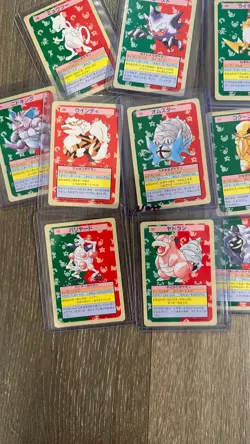 Topsun Pokemon "1995" Green Back 11 card Lot Mewtwo Hunter Raichu - Image 5