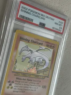 2002 Shining Charizard Neo Destiny Card 107/105 PSA 8.5 - Stunning Card! - Image 1