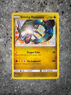 Pokemon TCG Cards Shining Rayquaza 56/73 Shining Legends Holo Rare NM - Image 3