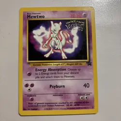 POKEMON MEWTWO THE FIRST MOVIE GOLD STAMP PROMO CARD 3 NM UNPLAYED - Image 1
